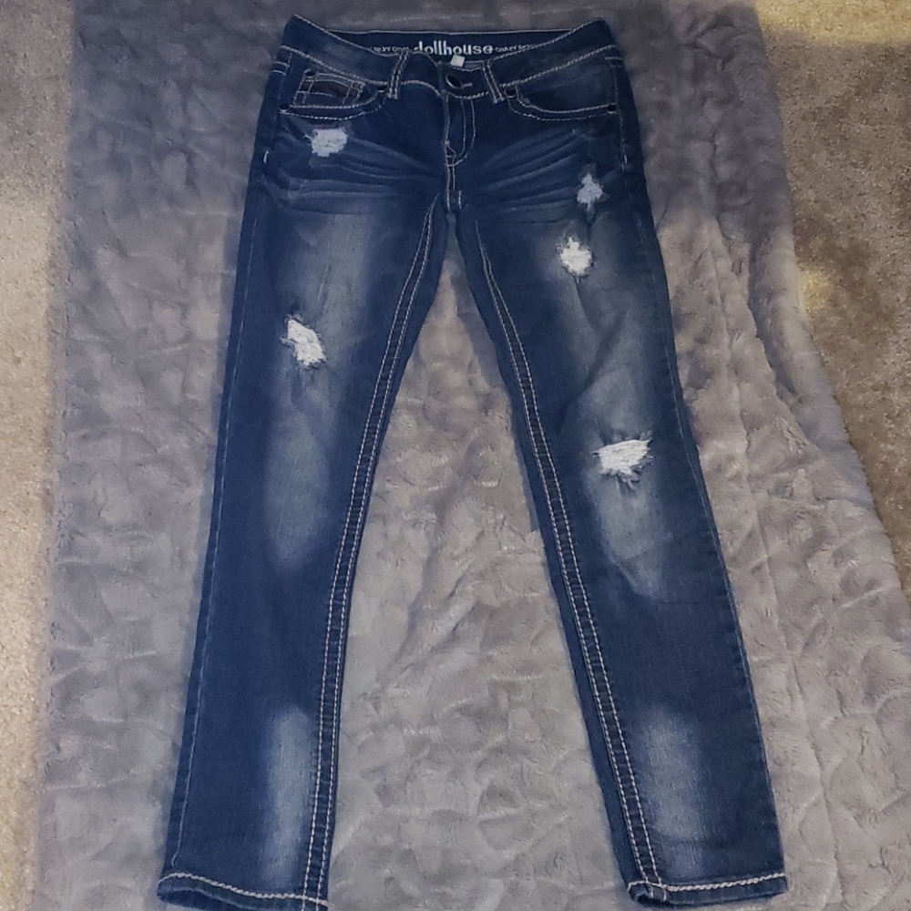 Sexy sequin dollhouse jeans